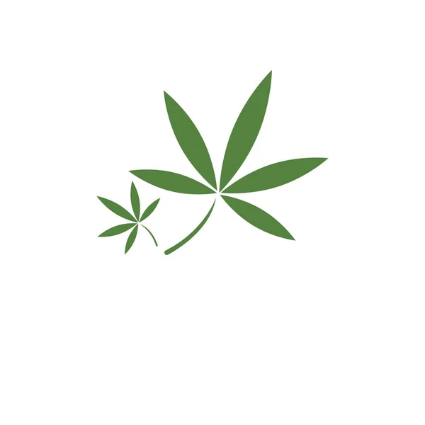 Cannabis Blatt Vektor Illustration Symbol Desig — Stockvektor