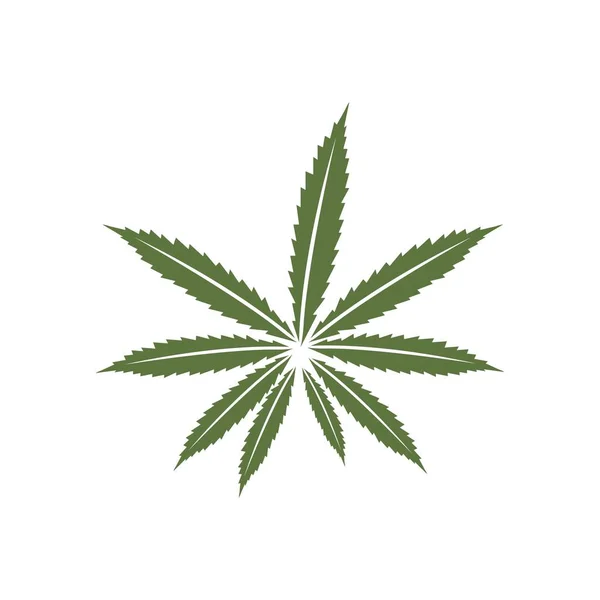 Cannabis Leaf Vector Illustration Icon Desig — Stock vektor