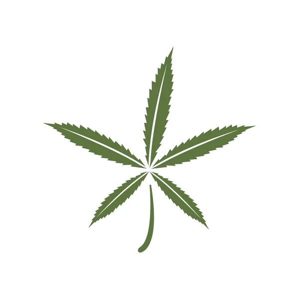 Cannabis Blatt Vektor Illustration Symbol Desig — Stockvektor