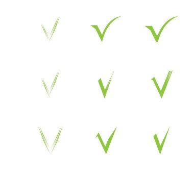 İşaretleme simgesi vektör çizim şablonunu kontrol et