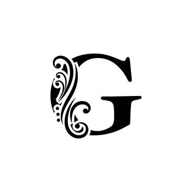 Uygulamanız veya şirket kimliğiniz için G harfi logo tasarım şablonu ögeleri