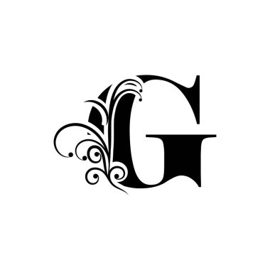 Uygulamanız veya şirket kimliğiniz için G harfi logo tasarım şablonu ögeleri