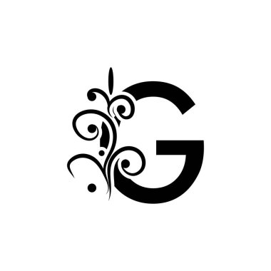 Uygulamanız veya şirket kimliğiniz için G harfi logo tasarım şablonu ögeleri