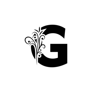 Uygulamanız veya şirket kimliğiniz için G harfi logo tasarım şablonu ögeleri