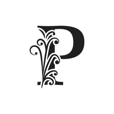 P Harfi İş Kurumsal Birlik Vektörü logosu tasarım şablonu