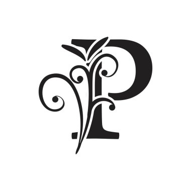 P Harfi İş Kurumsal Birlik Vektörü logosu tasarım şablonu