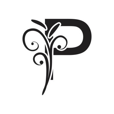 P Harfi İş Kurumsal Birlik Vektörü logosu tasarım şablonu