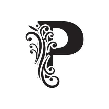 P Harfi İş Kurumsal Birlik Vektörü logosu tasarım şablonu