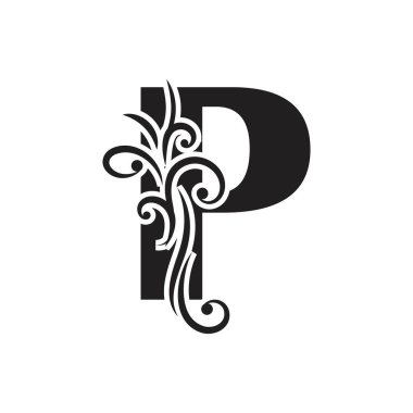 P Harfi İş Kurumsal Birlik Vektörü logosu tasarım şablonu