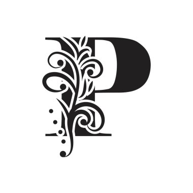 P Harfi İş Kurumsal Birlik Vektörü logosu tasarım şablonu