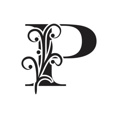 P Harfi İş Kurumsal Birlik Vektörü logosu tasarım şablonu