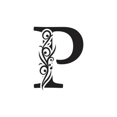 P Harfi İş Kurumsal Birlik Vektörü logosu tasarım şablonu