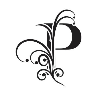 P Harfi İş Kurumsal Birlik Vektörü logosu tasarım şablonu