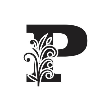 P Harfi İş Kurumsal Birlik Vektörü logosu tasarım şablonu