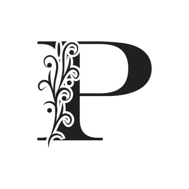 P Harfi İş Kurumsal Birlik Vektörü logosu tasarım şablonu