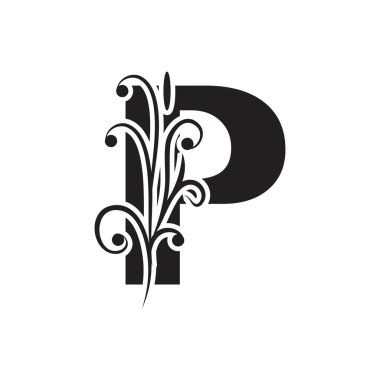 P Harfi İş Kurumsal Birlik Vektörü logosu tasarım şablonu