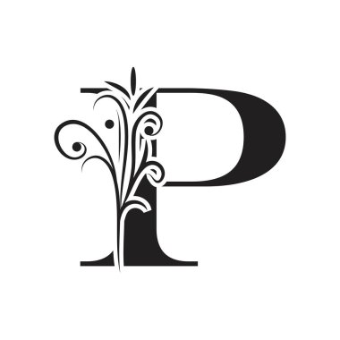 P Harfi İş Kurumsal Birlik Vektörü logosu tasarım şablonu