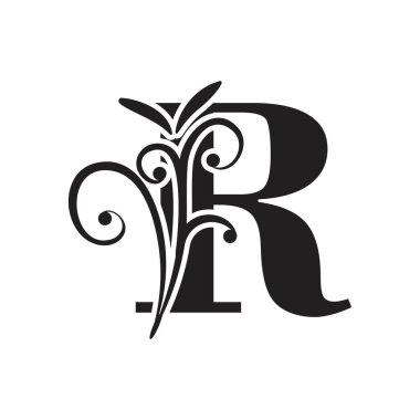 Harf R Business kurumsal birleşik vektör logo tasarım şablonu