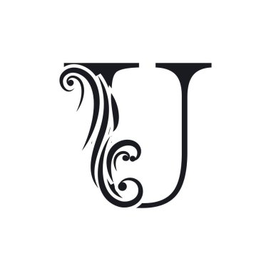 Harf U İş kurumsal birleşik vektör logo tasarım şablonu