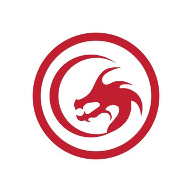 Kızıl Ejder logosunun vektör çizimi