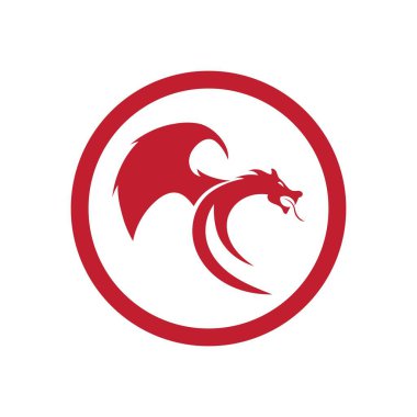Kızıl Ejder logosunun vektör çizimi
