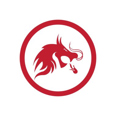 Kızıl Ejder logosunun vektör çizimi