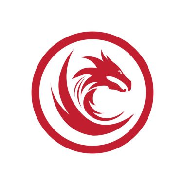 Kızıl Ejder logosunun vektör çizimi
