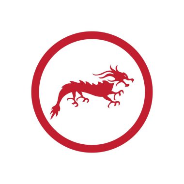 Kızıl Ejder logosunun vektör çizimi