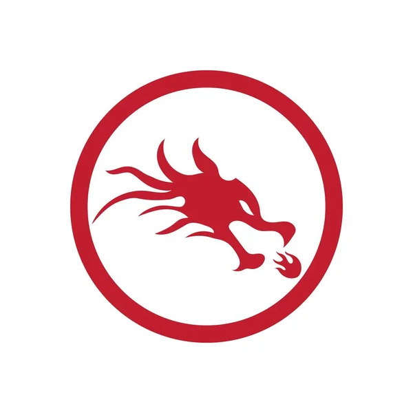 Illustration Vectorielle Logo Red Dragon — Image vectorielle