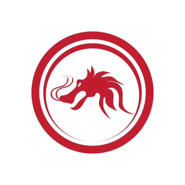 Illustration Vectorielle Logo Red Dragon — Image vectorielle