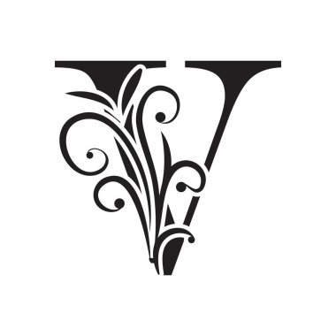 Harf v v İş kurumsal birleşme vektör logo tasarım şablonu