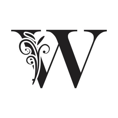 Harf W İş Kurumsal Birlik Vektörü logo tasarım şablonu