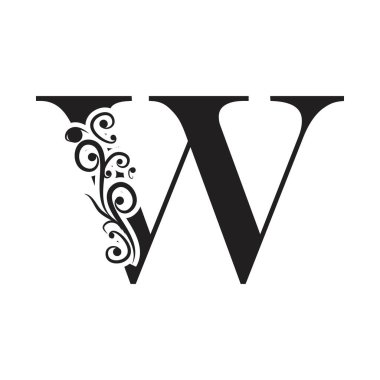 Harf W İş Kurumsal Birlik Vektörü logo tasarım şablonu