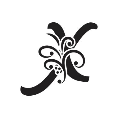 Harf X İş kurumsal birleşik vektör logo tasarım şablonu