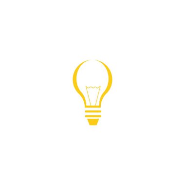 Ampul sembolü vektör tasarımı çizimi