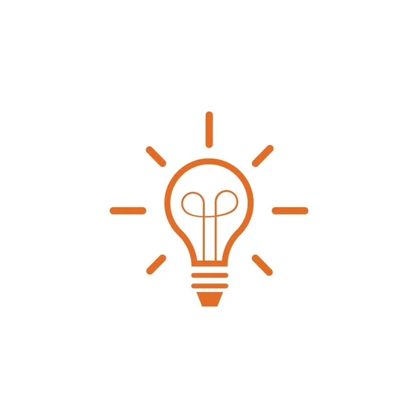 Light Bulb Symbol Vector Design Illustration — Stock Vector