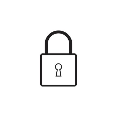 ikon vektör çizim şablonunu kilitle