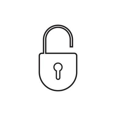 ikon vektör çizim şablonunu kilitle