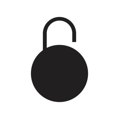 ikon vektör çizim şablonunu kilitle