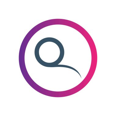 Q Harfi Logo Şablonu vektör simgesi tasarımı