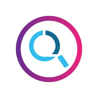 Q Harfi Logo Şablonu vektör simgesi tasarımı