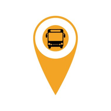 otobüs durağı konum haritası işaretçisi