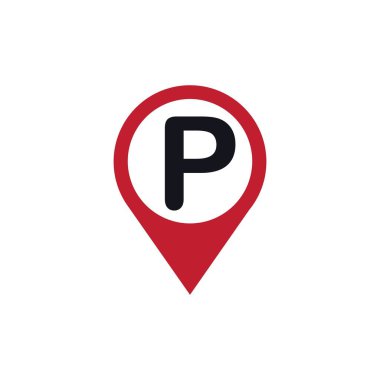 Harita noktası logo vektör illüstrasyon tasarımı