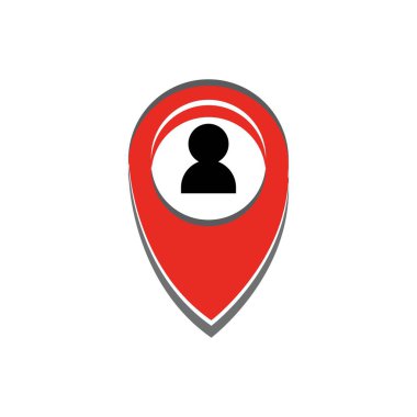 konum insanlar simge tasarım şablonu