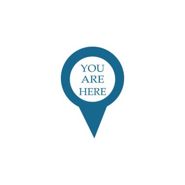 İşaret simgesi olarak buradasın. Konumunuzla birlikte bilgi haritası işaretleyici