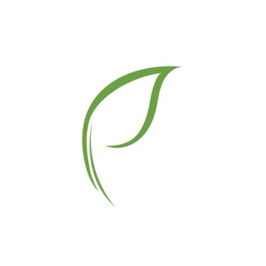 Yeşil yaprak ekoloji doğa eleman vektör logolar