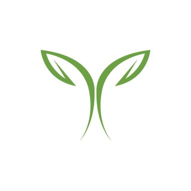 Yeşil yaprak ekoloji doğa eleman vektör logolar