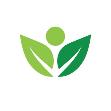 Yeşil yaprak ekoloji doğa eleman vektör logolar