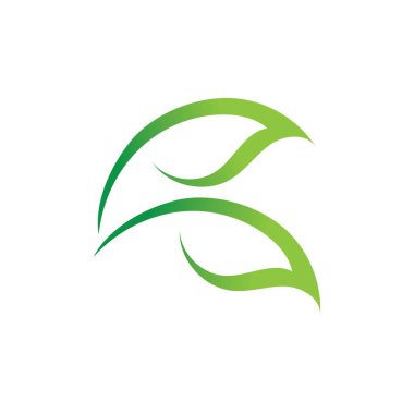 Yeşil yaprak ekoloji doğa eleman vektör logolar