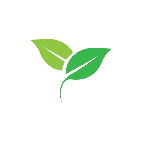 Logos Von Grünen Blättern Ökologie Natur Element Vektor — Stockvektor